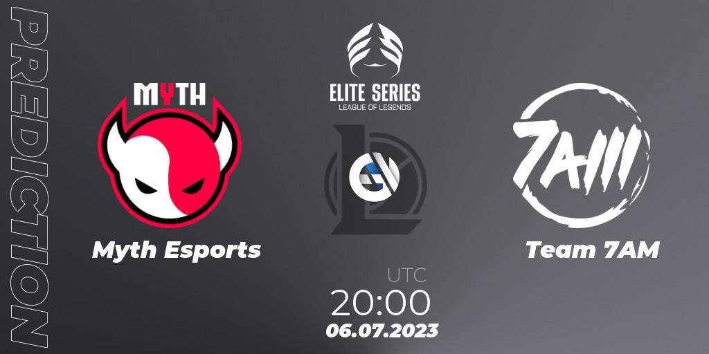 Myth Esports contre Team 7AM : prédiction de match. 06.07.2023 at 20:00. LoL, Elite Series Summer 2023