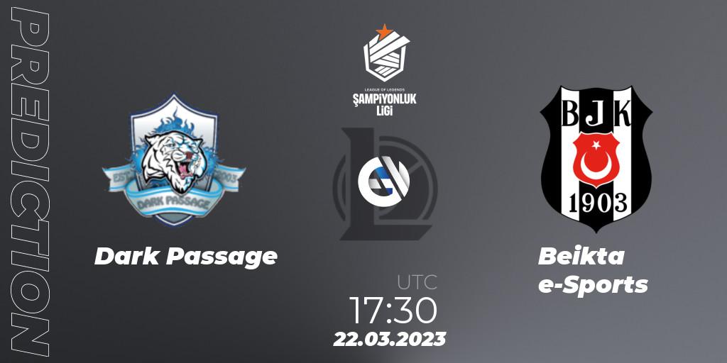 Dark Passage contre Beşiktaş e-Sports : prédiction de match. 22.03.23. LoL, TCL Winter 2023 - Playoffs