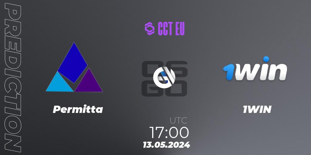 Permitta contre 1WIN : prédiction de match. 13.05.2024 at 17:10. Counter-Strike (CS2), CCT Season 2 European Series #3