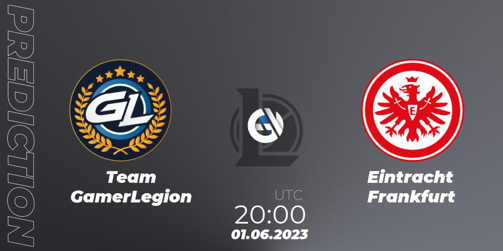 Team GamerLegion contre Eintracht Frankfurt : prédiction de match. 01.06.2023 at 17:00. LoL, Prime League Summer 2023 - Group Stage