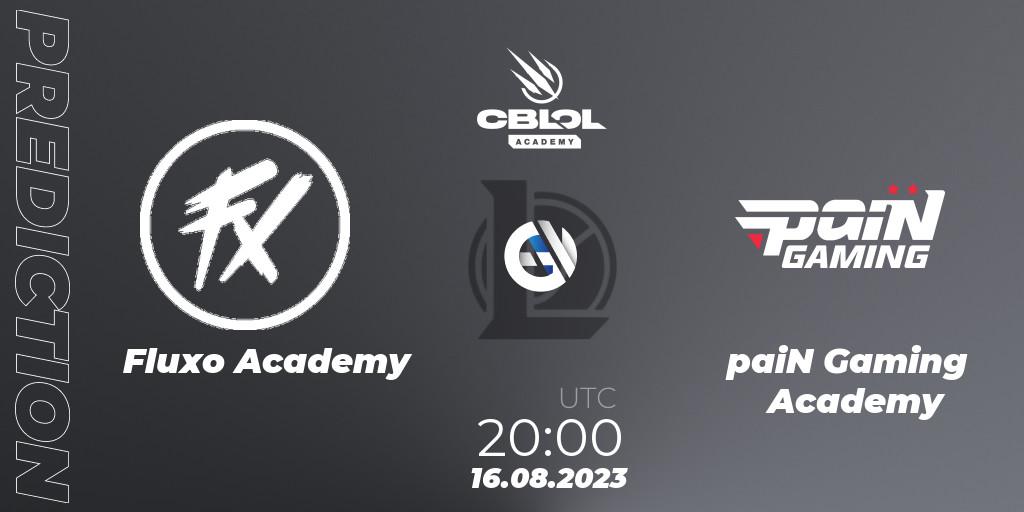 Fluxo Academy contre paiN Gaming Academy : prédiction de match. 14.08.23. LoL, CBLOL Academy Split 2 2023 - Playoffs
