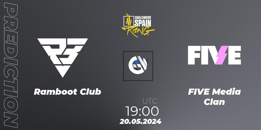 Ramboot Club contre FIVE Media Clan : prédiction de match. 20.05.2024 at 18:00. VALORANT, VALORANT Challengers 2024 Spain: Rising Split 2