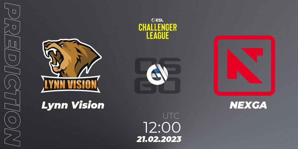 Lynn Vision contre NEXGA : prédiction de match. 21.02.23. CS2 (CS:GO), ESL Challenger League Season 44: Asia-Pacific