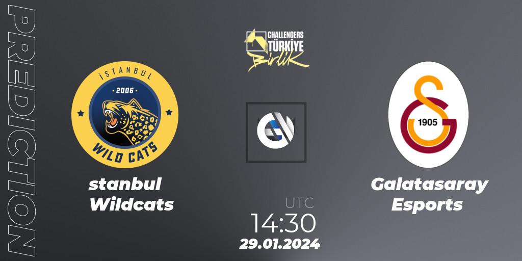 İstanbul Wildcats contre Galatasaray Esports : prédiction de match. 29.01.24. VALORANT, VALORANT Challengers 2024 Turkey: Birlik Split 1