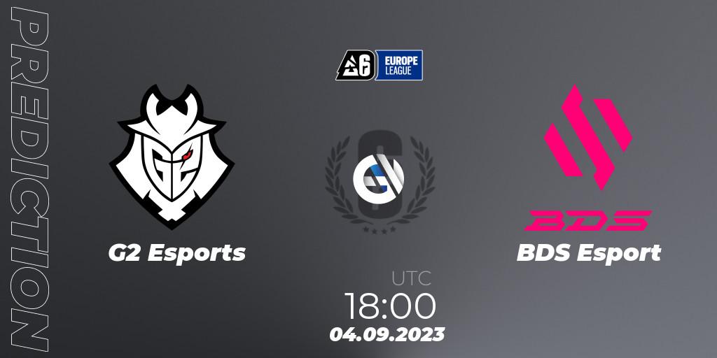 G2 Esports contre BDS Esport : prédiction de match. 04.09.23. Rainbow Six, Europe League 2023 - Stage 2