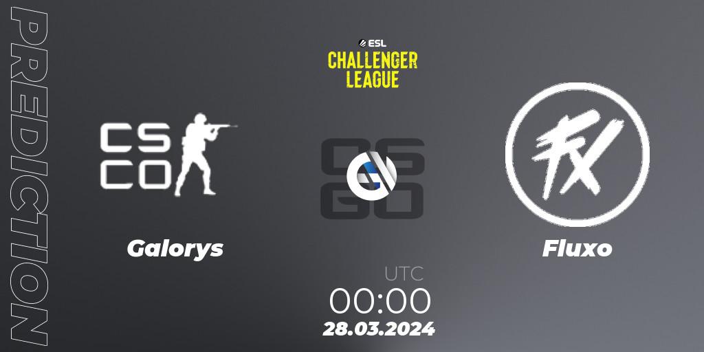 Galorys contre Fluxo : prédiction de match. 28.03.24. CS2 (CS:GO), ESL Challenger League Season 47: South America