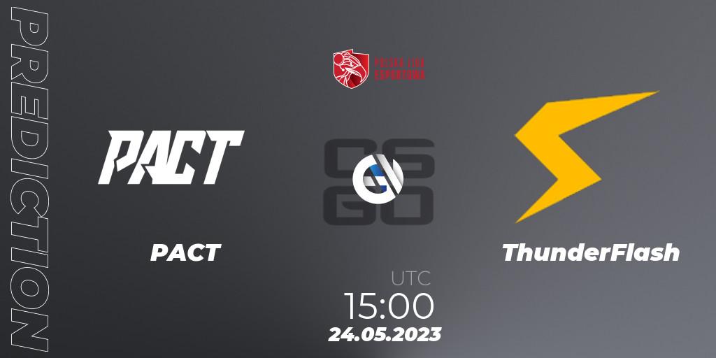 PACT contre ThunderFlash : prédiction de match. 24.05.23. CS2 (CS:GO), Polish Esports League 2023 Split 2