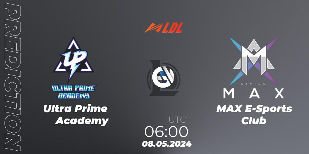 Ultra Prime Academy contre MAX E-Sports Club : prédiction de match. 08.05.24. LoL, LDL 2024 - Stage 2