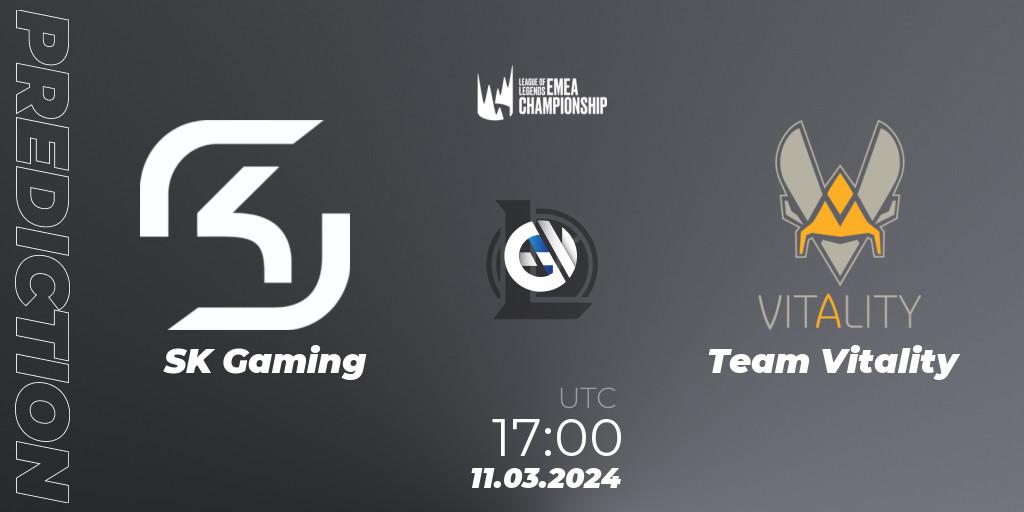 SK Gaming contre Team Vitality : prédiction de match. 11.03.24. LoL, LEC Spring 2024 - Regular Season