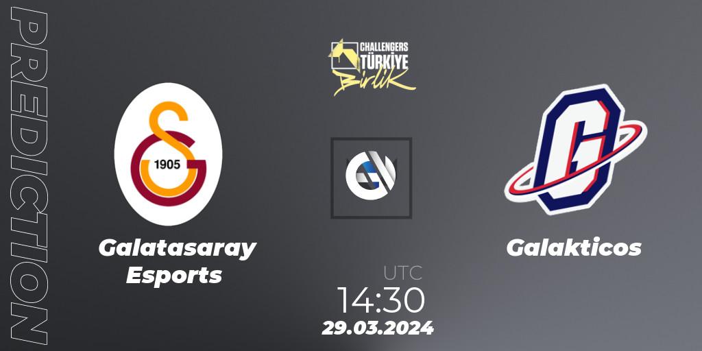 Galatasaray Esports contre Galakticos : prédiction de match. 29.03.24. VALORANT, VALORANT Challengers 2024 Turkey: Birlik Split 1