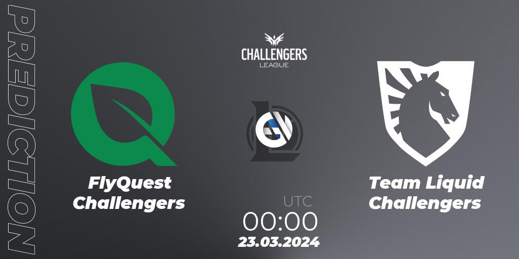 FlyQuest Challengers contre Team Liquid Challengers : prédiction de match. 23.03.24. LoL, NACL 2024 Spring - Playoffs