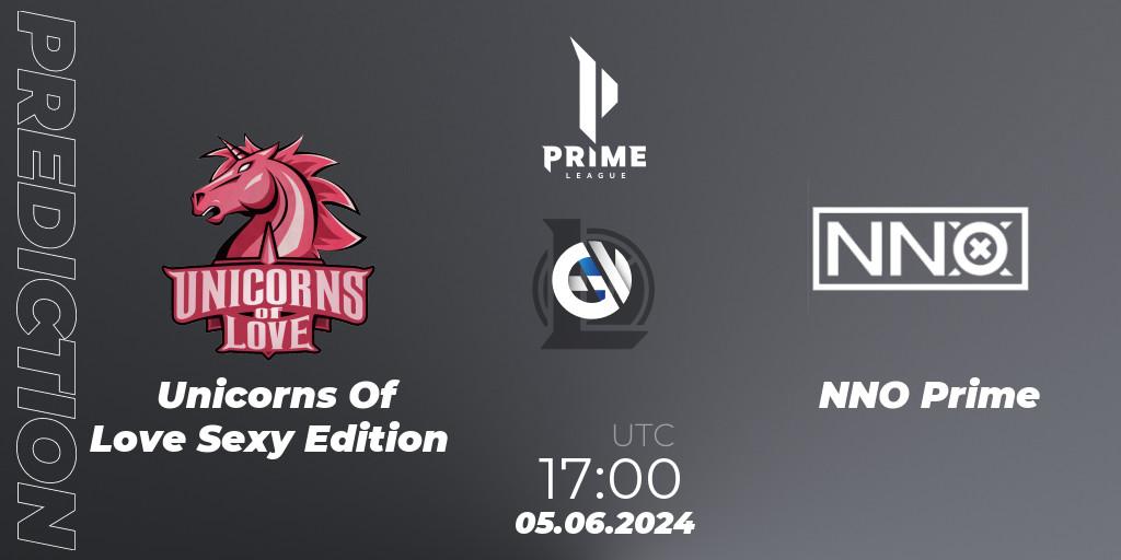 Unicorns Of Love Sexy Edition contre NNO Prime : prédiction de match. 05.06.2024 at 17:00. LoL, Prime League Summer 2024