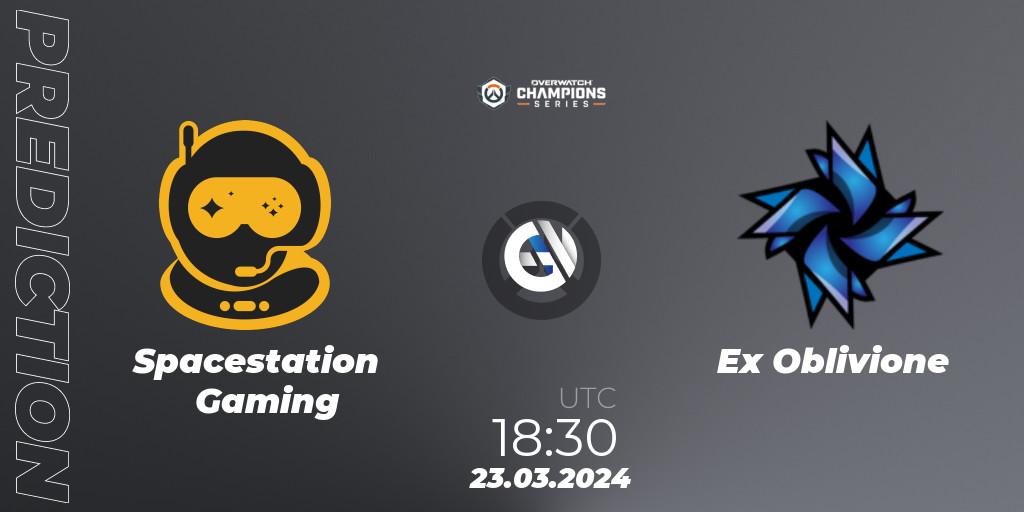 Spacestation Gaming contre Ex Oblivione : prédiction de match. 23.03.2024 at 18:30. Overwatch, Overwatch Champions Series 2024 - EMEA Stage 1 Main Event