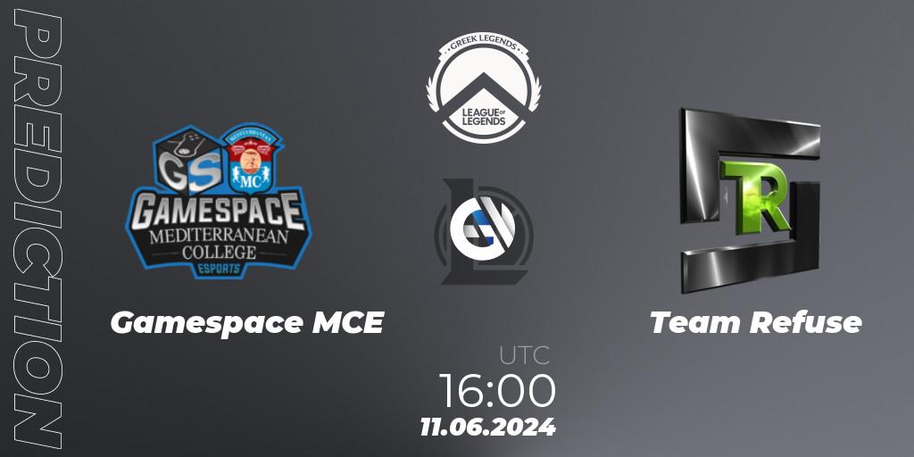 Gamespace MCE contre Team Refuse : prédiction de match. 11.06.2024 at 16:00. LoL, GLL Summer 2024