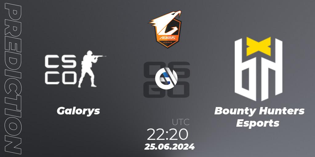 Galorys contre Bounty Hunters Esports : prédiction de match. 25.06.2024 at 22:20. Counter-Strike (CS2), Aorus League 2024 Season 1: Brazil