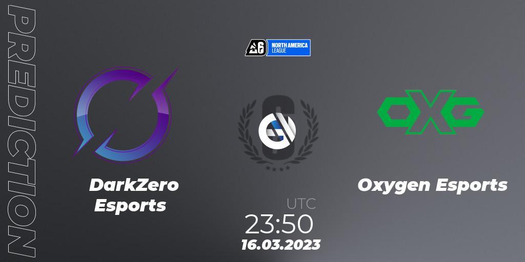 DarkZero Esports contre Oxygen Esports : prédiction de match. 16.03.2023 at 23:50. Rainbow Six, North America League 2023 - Stage 1