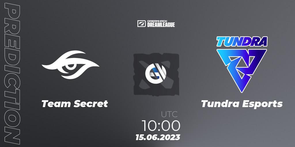 Team Secret contre Tundra Esports : prédiction de match. 15.06.23. Dota 2, DreamLeague Season 20 - Group Stage 1