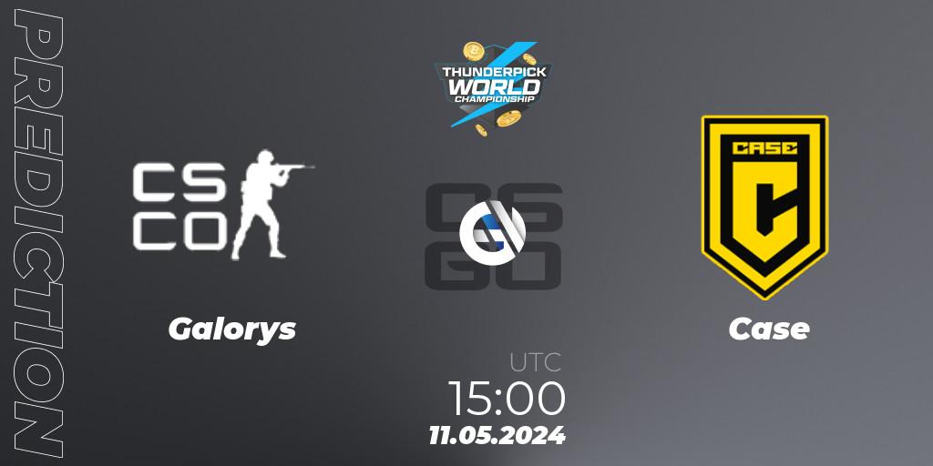 Galorys contre Case : prédiction de match. 11.05.2024 at 15:00. Counter-Strike (CS2), Thunderpick World Championship 2024: South American Series #1