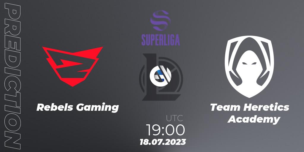 Rebels Gaming contre Los Heretics : prédiction de match. 20.06.2023 at 19:00. LoL, Superliga Summer 2023 - Group Stage