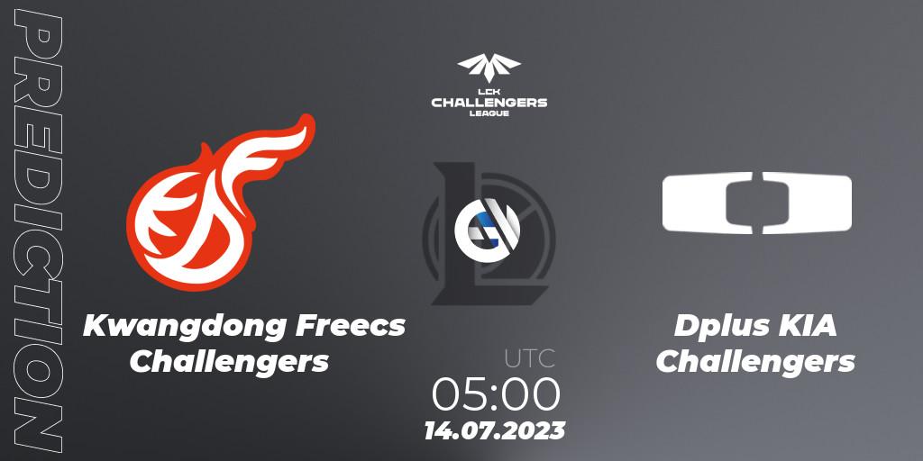 Kwangdong Freecs Challengers contre Dplus KIA Challengers : prédiction de match. 14.07.23. LoL, LCK Challengers League 2023 Summer - Group Stage