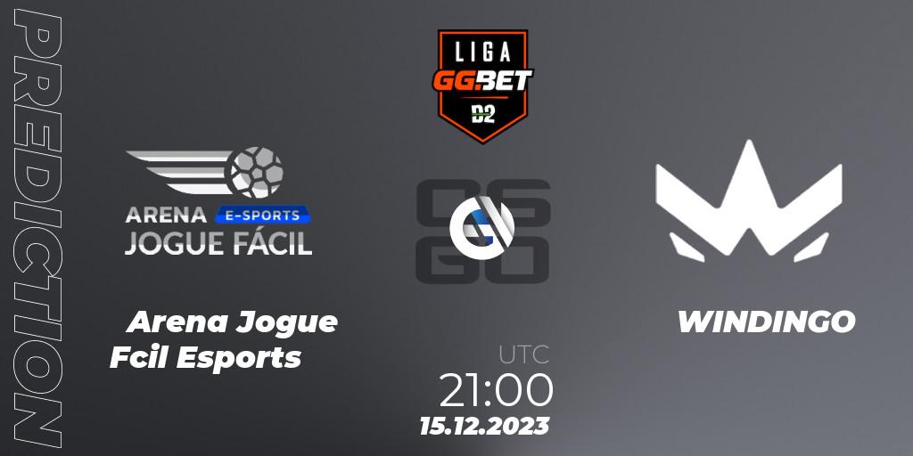 Arena Jogue Fácil Esports contre WINDINGO : prédiction de match. 15.12.2023 at 21:00. Counter-Strike (CS2), Dust2 Brasil Liga Season 2