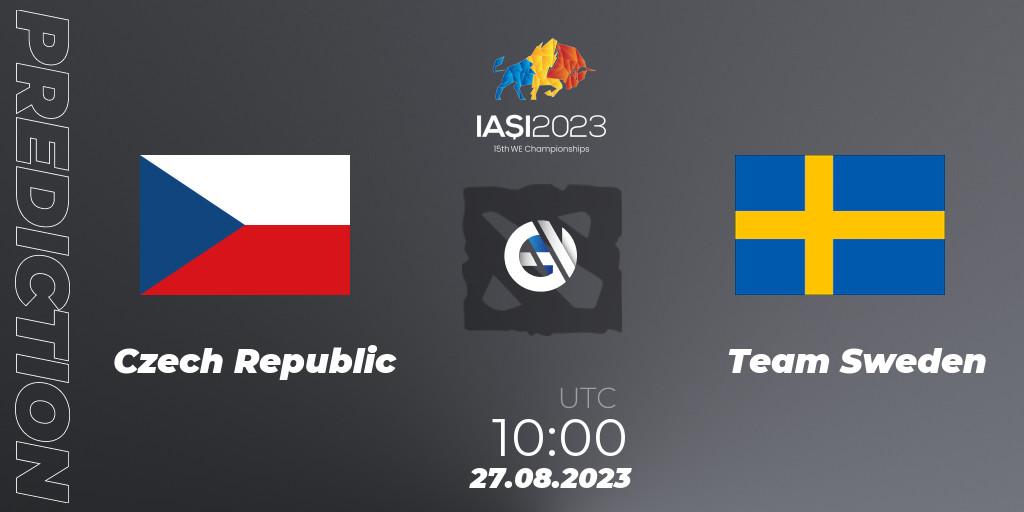 Czech Republic contre Team Sweden : prédiction de match. 27.08.2023 at 11:30. Dota 2, IESF World Championship 2023