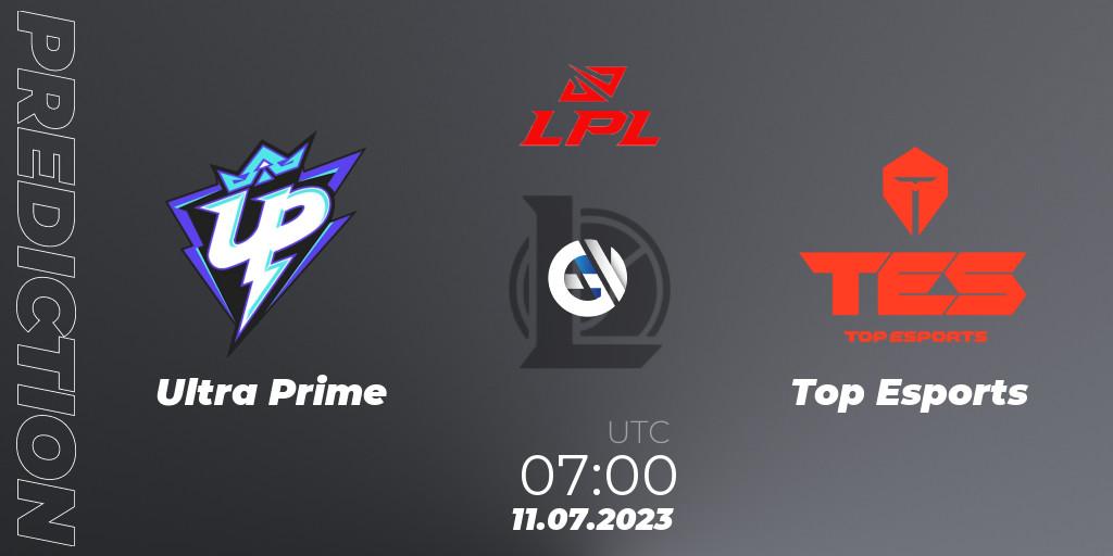Ultra Prime contre Top Esports : prédiction de match. 11.07.23. LoL, LPL Summer 2023 Regular Season