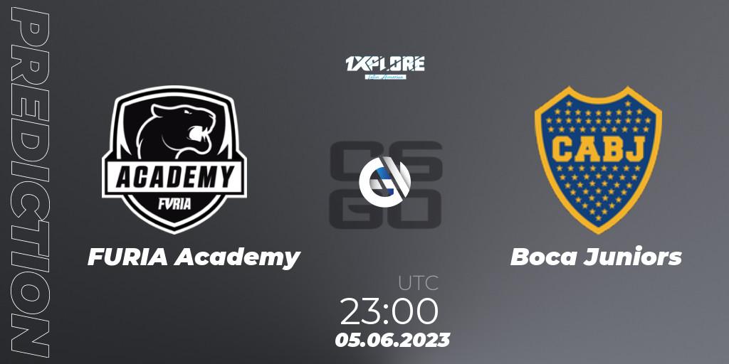 FURIA Academy contre Boca Juniors : prédiction de match. 05.06.2023 at 20:00. Counter-Strike (CS2), 1XPLORE Latin America Cup 1