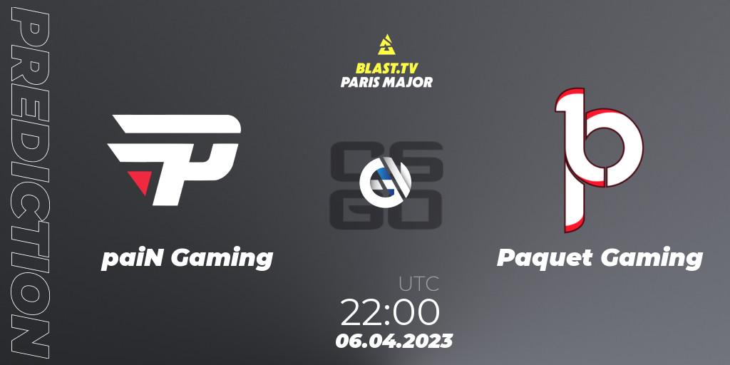 paiN Gaming contre Paquetá Gaming : prédiction de match. 07.04.23. CS2 (CS:GO), BLAST.tv Paris Major 2023 Americas RMR