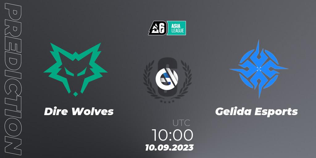 Dire Wolves contre Gelida Esports : prédiction de match. 10.09.2023 at 10:00. Rainbow Six, SEA League 2023 - Stage 2