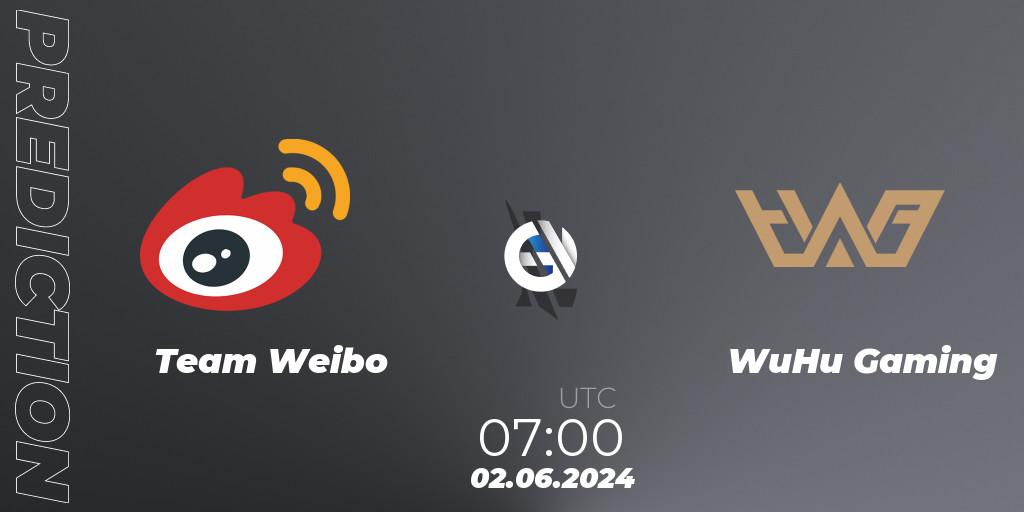 Team Weibo contre WuHu Gaming : prédiction de match. 02.06.2024 at 07:00. Wild Rift, Wild Rift Super League Summer 2024 - 5v5 Tournament Group Stage