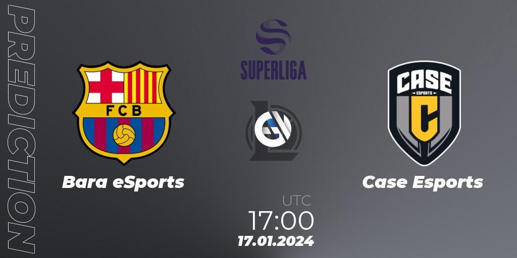 Barça eSports contre Case Esports : prédiction de match. 17.01.2024 at 17:00. LoL, Superliga Spring 2024 - Group Stage