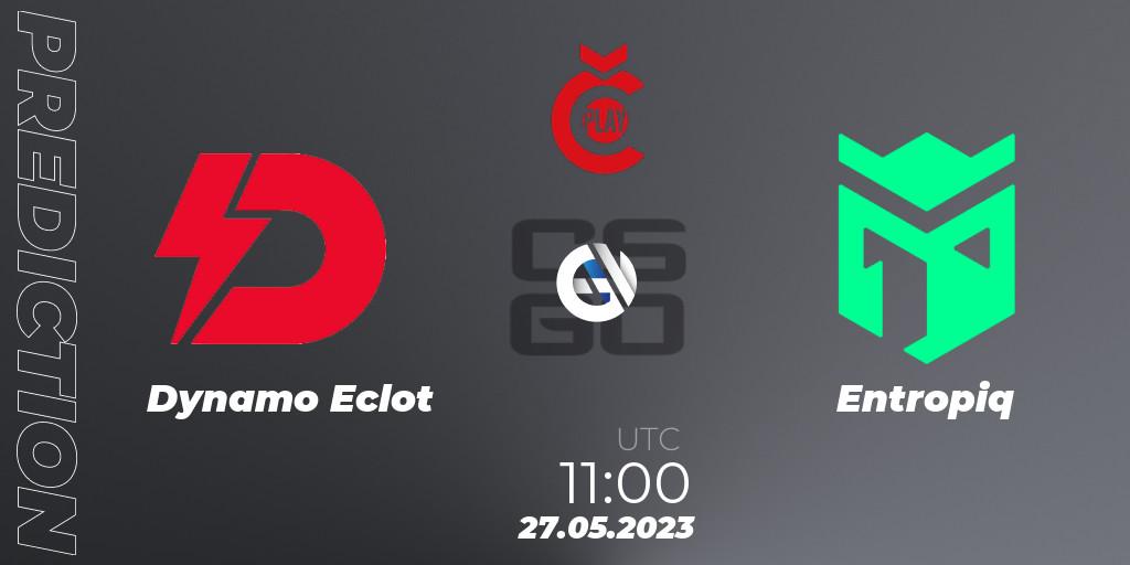 Dynamo Eclot contre Entropiq : prédiction de match. 27.05.2023 at 11:20. Counter-Strike (CS2), Tipsport Cup Bratislava 2023