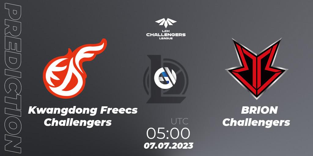 Kwangdong Freecs Challengers contre BRION Challengers : prédiction de match. 07.07.23. LoL, LCK Challengers League 2023 Summer - Group Stage