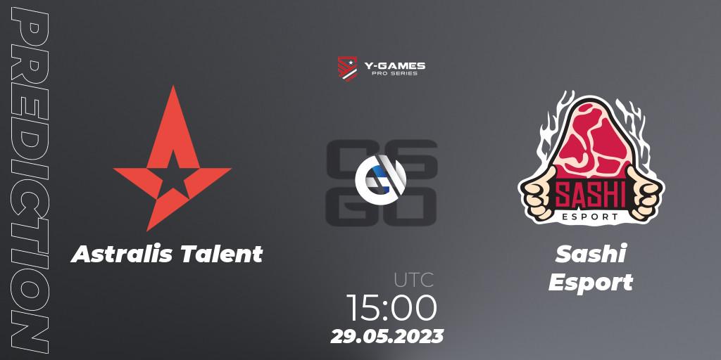 Astralis Talent contre Sashi Esport : prédiction de match. 01.06.23. CS2 (CS:GO), Y-Games PRO Series 2023