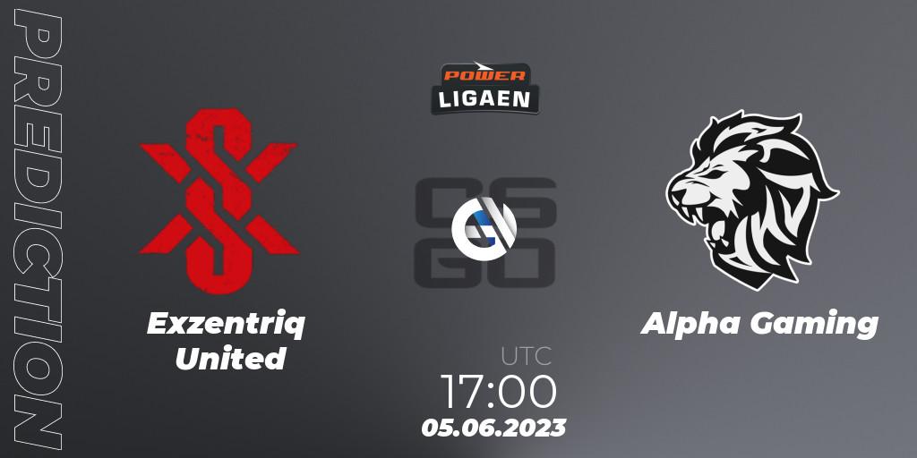 Exzentriq United contre Alpha Gaming : prédiction de match. 05.06.23. CS2 (CS:GO), Dust2.dk Ligaen Season 23