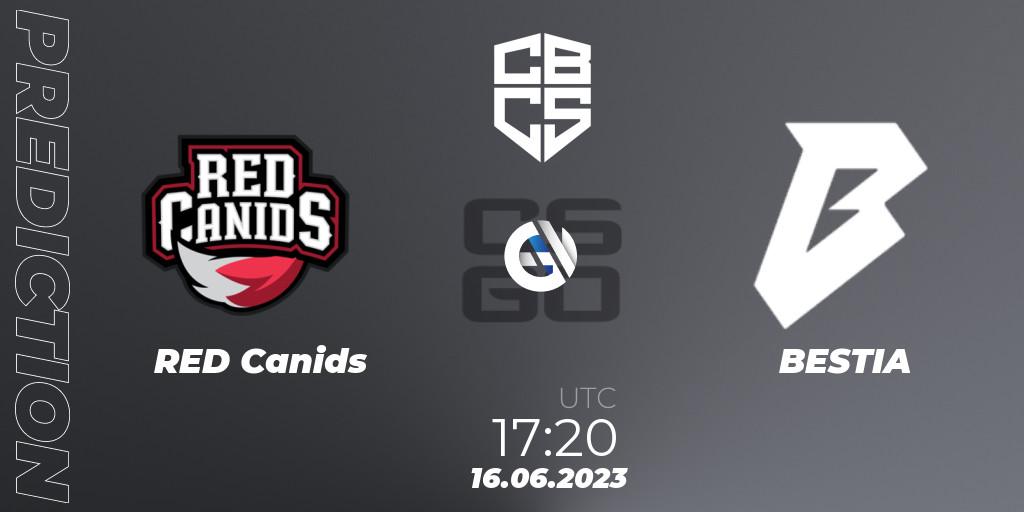 RED Canids contre BESTIA : prédiction de match. 16.06.23. CS2 (CS:GO), CBCS 2023 Season 1