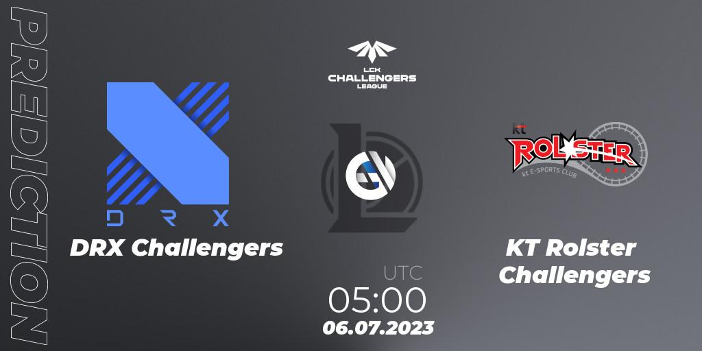 DRX Challengers contre KT Rolster Challengers : prédiction de match. 06.07.23. LoL, LCK Challengers League 2023 Summer - Group Stage