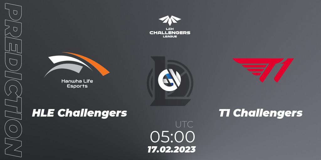 HLE Challengers contre T1 Challengers : prédiction de match. 17.02.23. LoL, LCK Challengers League 2023 Spring