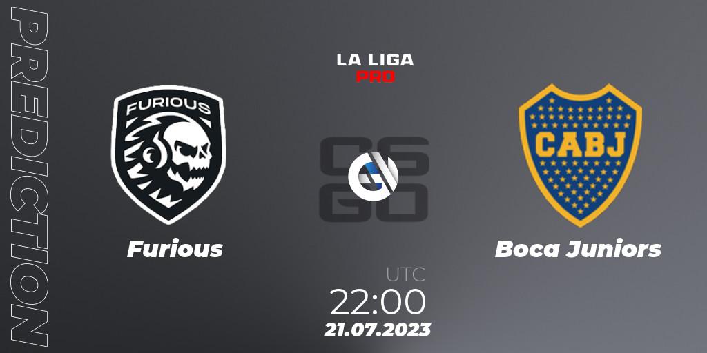 Furious contre Boca Juniors : prédiction de match. 22.07.2023 at 22:10. Counter-Strike (CS2), La Liga 2023: Pro Division