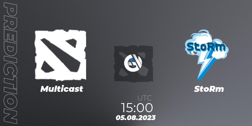 Multicast contre StoRm : prédiction de match. 05.08.2023 at 15:00. Dota 2, European Pro League Season 11