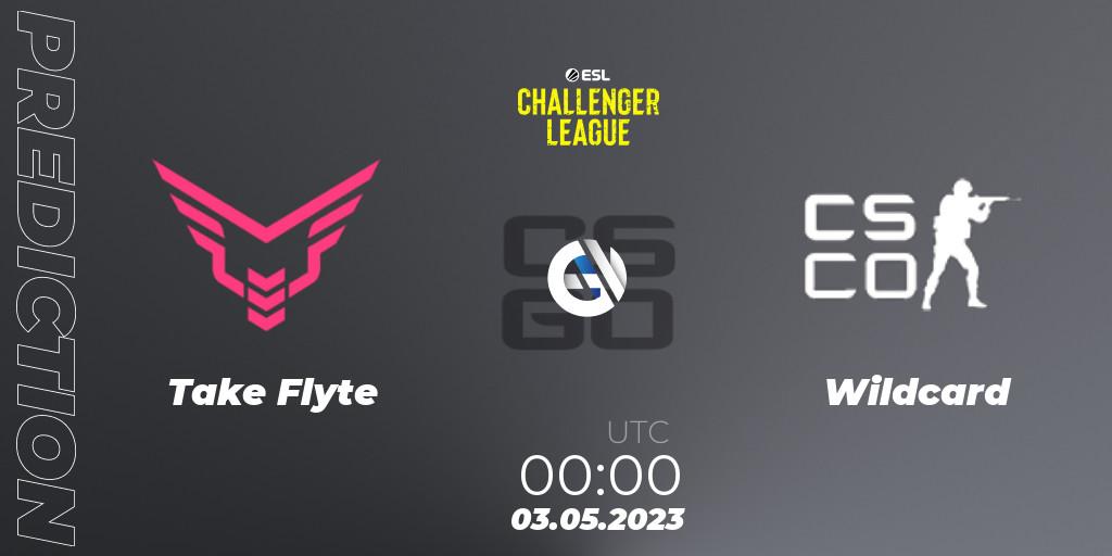 Take Flyte contre Wildcard : prédiction de match. 03.05.2023 at 00:00. Counter-Strike (CS2), ESL Challenger League Season 45: North America