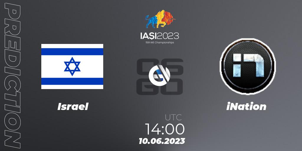 Israel contre iNation : prédiction de match. 10.06.23. CS2 (CS:GO), IESF World Esports Championship 2023: Eastern Europe Qualifier