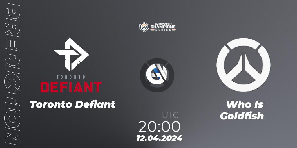 Toronto Defiant contre Who Is Goldfish : prédiction de match. 12.04.24. Overwatch, Overwatch Champions Series 2024 - North America Stage 2 Group Stage