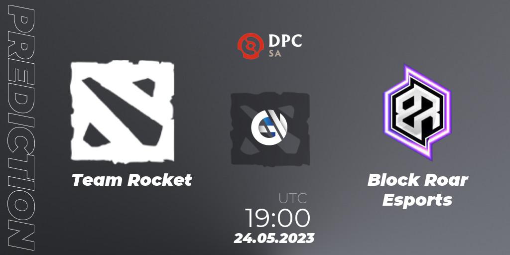 Team Rocket contre Block Roar Esports : prédiction de match. 24.05.2023 at 21:56. Dota 2, DPC 2023 Tour 3: SA Closed Qualifier
