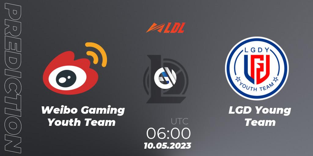 Weibo Gaming Youth Team contre LGD Young Team : prédiction de match. 10.05.2023 at 06:00. LoL, LDL 2023 - Regular Season - Stage 2