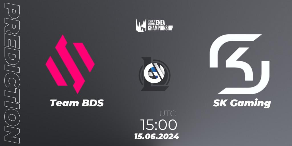 Team BDS contre SK Gaming : prédiction de match. 15.06.2024 at 15:00. LoL, LEC Summer 2024 - Regular Season