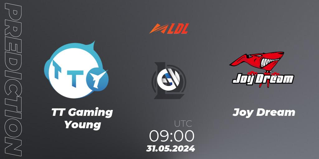 TT Gaming Young contre Joy Dream : prédiction de match. 31.05.2024 at 09:00. LoL, LDL 2024 - Stage 2