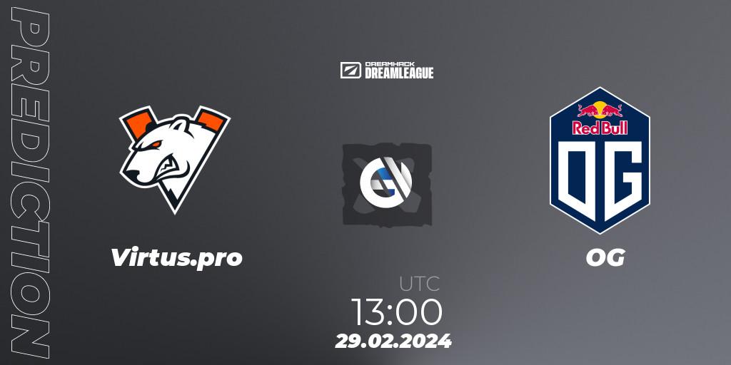 Virtus.pro contre OG : prédiction de match. 29.02.24. Dota 2, DreamLeague Season 22