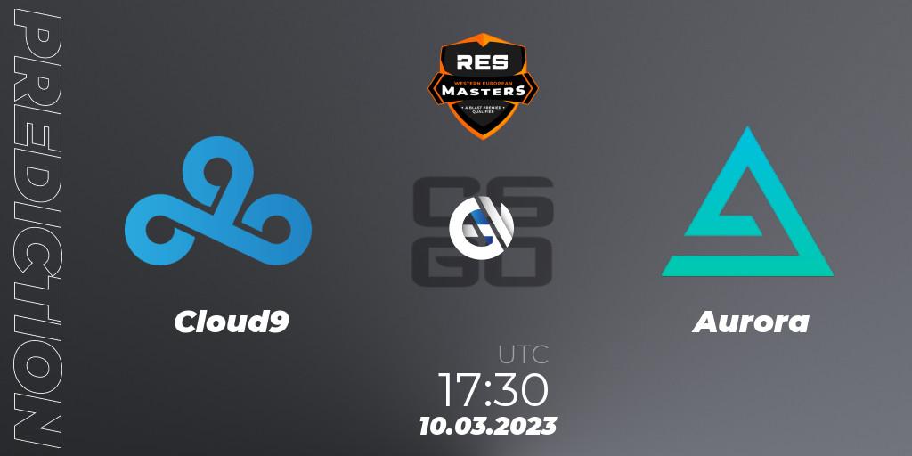 Cloud9 contre Aurora : prédiction de match. 10.03.2023 at 17:30. Counter-Strike (CS2), RES Eastern European Masters: Spring 2023